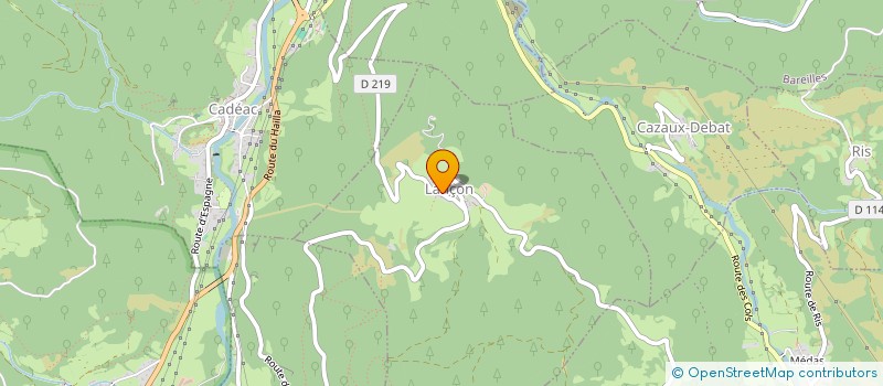 localisation de l'entreprise INDIVISION PLAUT-AUBRY BOSSEE  ARREAU