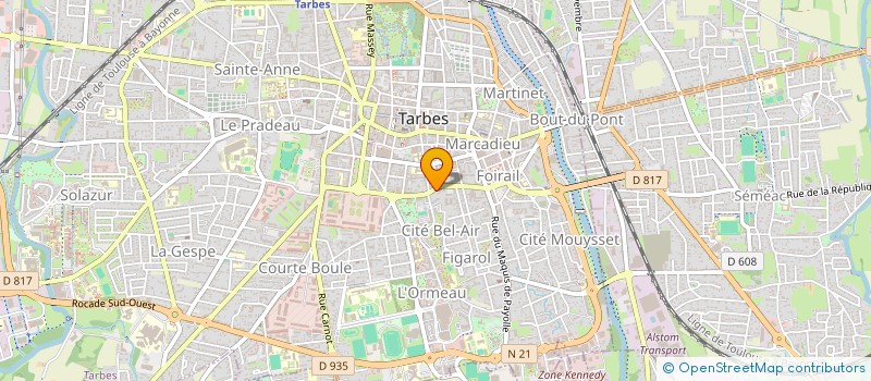 localisation de l'entreprise INDIVISION PLEGAT  TARBES