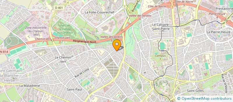localisation de l'entreprise INDIVISION PLESSARD à CAEN