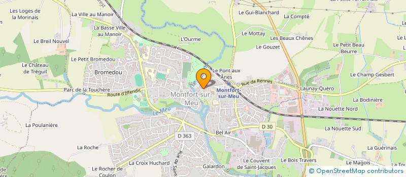 localisation de l'entreprise INDIVISION PLESSIX GESLIN  MONTFORT-SUR-MEU