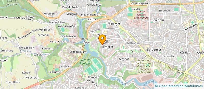 localisation de l'entreprise INDIVISION PLUCHON/PORHEL à BREST