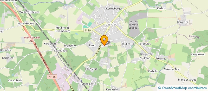 localisation de l'entreprise INDIVISION PLUMER KEVIN ET RAUD ANNE-LAURE à LANDAUL