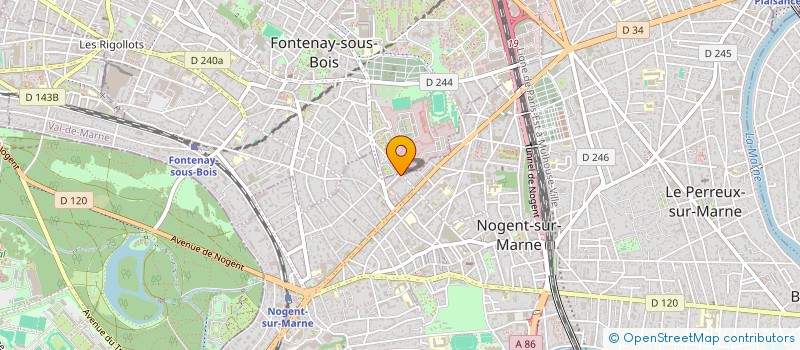 localisation de l'entreprise INDIVISION POINTEAUX.  NOGENT-SUR-MARNE