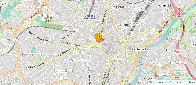 localisation de l'entreprise INDIVISION POIRAUD-LANG à LIMOGES