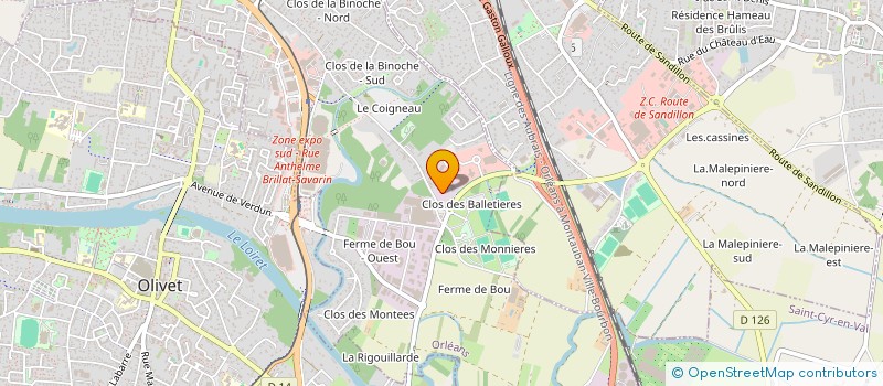 localisation de l'entreprise INDIVISION POIRIER  ORLEANS