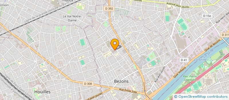 localisation de l'entreprise INDIVISION POIRIER JULIEN ET TYPHAINE  BEZONS