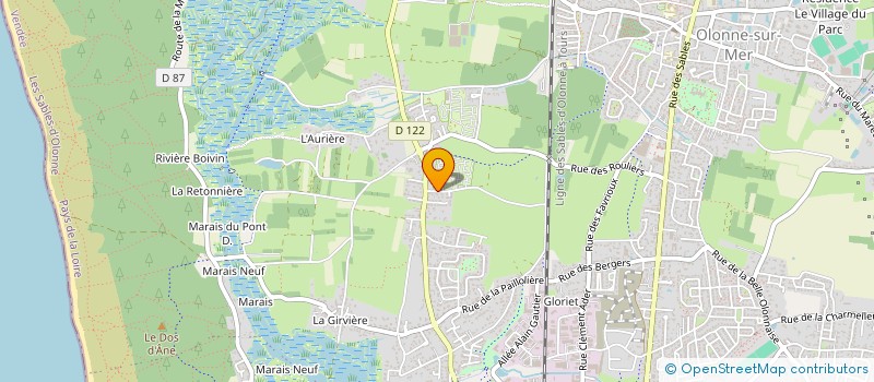 localisation de l'entreprise INDIVISION POIROUX BRUNO ET DOMINIQUE à LES SABLES D'OLONNE