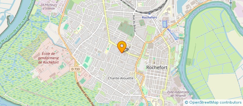 localisation de l'entreprise INDIVISION POITEVIN MICHEL ET ETIENNE NATHALIE  ROCHEFORT