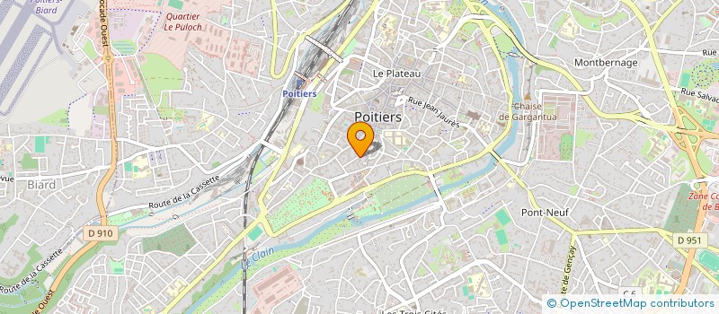 localisation de l'entreprise INDIVISION POITIERS ALSACE LORRAINE M&H  POITIERS