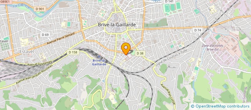 localisation de l'entreprise INDIVISION POITOU - GUILLE  BRIVE-LA-GAILLARDE