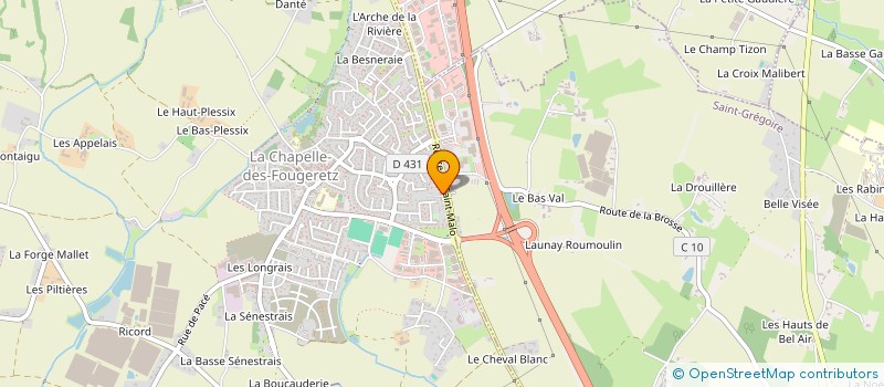 localisation de l'entreprise INDIVISION POLET CLEMENT ET QUITERIE  LA CHAPELLE-DES-FOUGERETZ