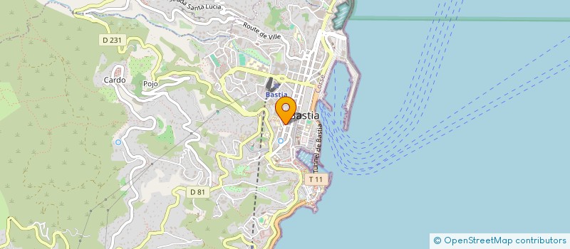localisation de l'entreprise INDIVISION POLI à BASTIA