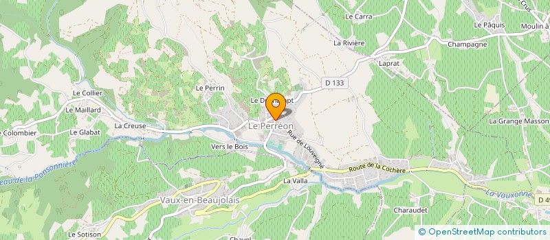 localisation de l'entreprise INDIVISION POLY  VAUX EN BEAUJOLAIS