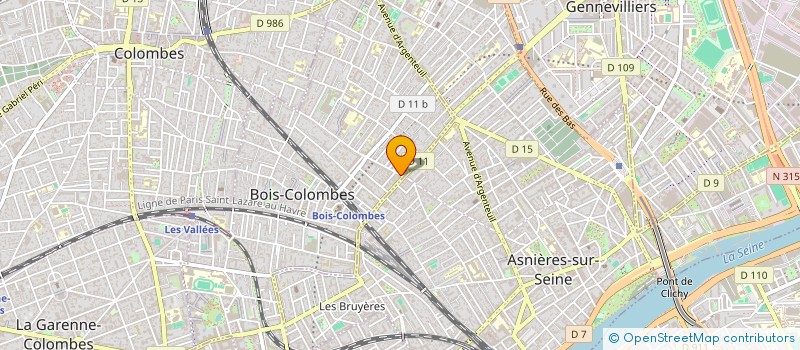 localisation de l'entreprise INDIVISION POMMERAT-EMMANUELLI ZUNIGA TAMAYO à BOIS-COLOMBES