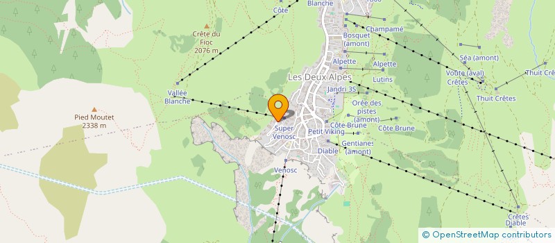 localisation de l'entreprise INDIVISION POMMEY-VOGEL-CADET à LES DEUX ALPES