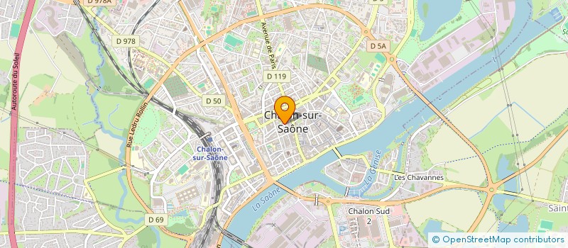 localisation de l'entreprise INDIVISION PONCE MIREILLE ET LEBEAUX GERARD  CHALON-SUR-SAONE