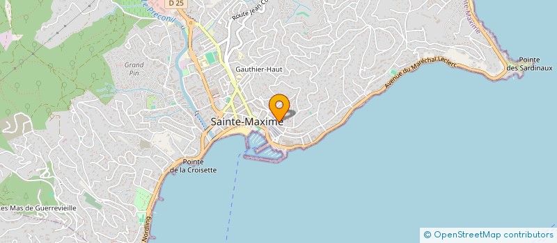 localisation de l'entreprise INDIVISION PONCELET MARAIS à SAINTE-MAXIME