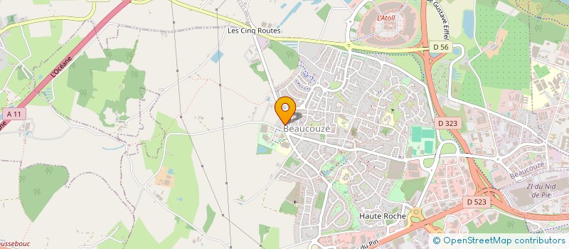 localisation de l'entreprise INDIVISION PONTIS BERENGER ET ALIX  BEAUCOUZE