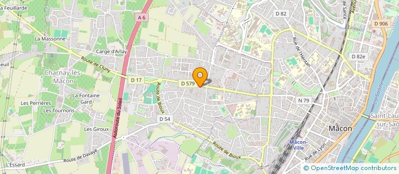 localisation de l'entreprise INDIVISION PORCHELA / KLUR à CHARNAY-LES-MACON