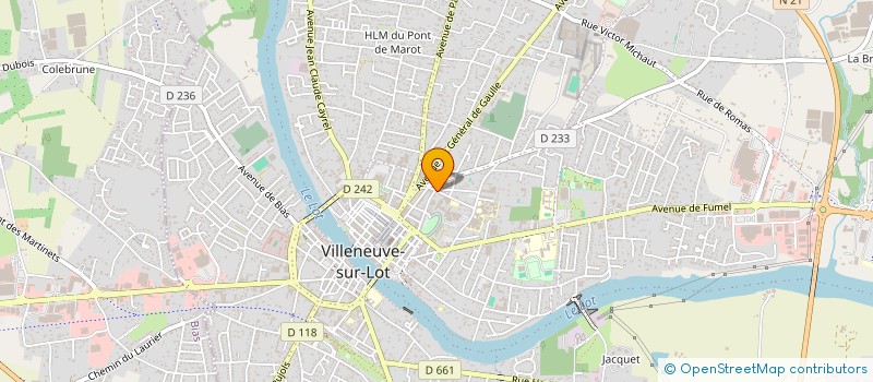localisation de l'entreprise INDIVISION PORTES à VILLENEUVE-SUR-LOT
