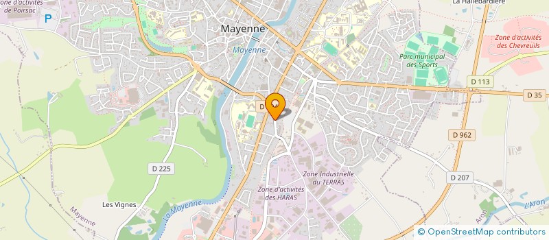 localisation de l'entreprise INDIVISION POTTIER GUILLEMAIN  MAYENNE