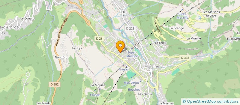 localisation de l'entreprise INDIVISION POUETTE-HENRY  MORZINE