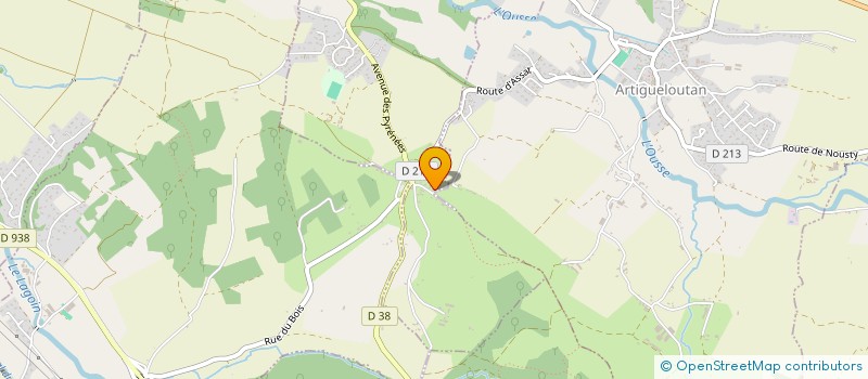 localisation de l'entreprise INDIVISION POUEY/ESPIAUT  OUSSE