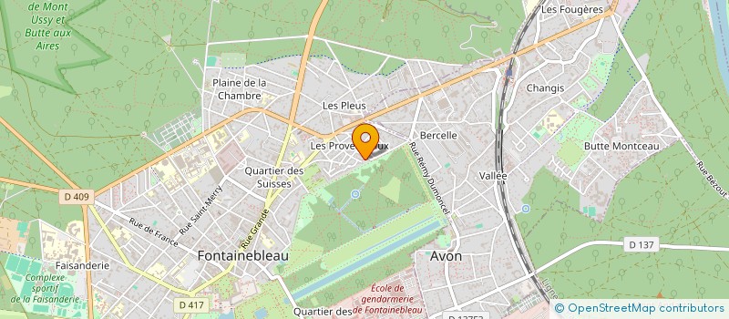 localisation de l'entreprise INDIVISION POUILLET LANDOZ à FONTAINEBLEAU