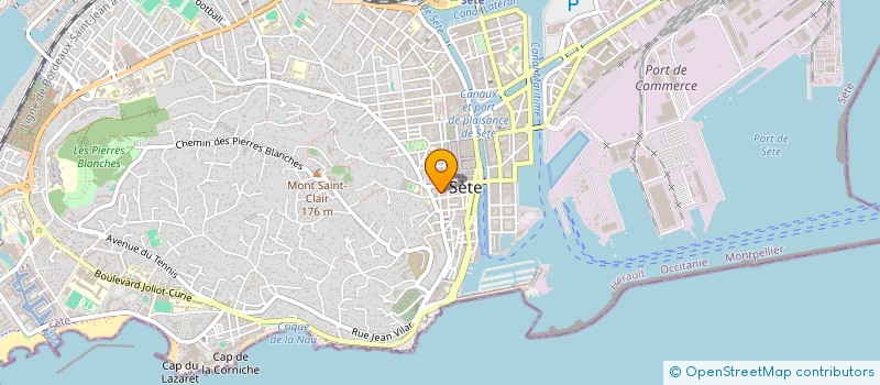 localisation de l'entreprise INDIVISION POUJOULY - SUBILS  SETE