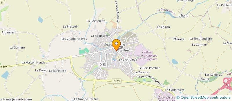 localisation de l'entreprise INDIVISION POULARD / MORIN  BEAUREPAIRE