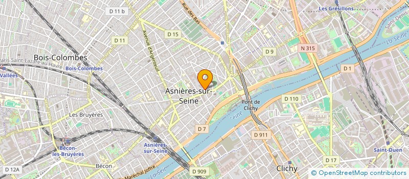 localisation de l'entreprise INDIVISION POULIQUEN-LEMAREC  ASNIERES-SUR-SEINE