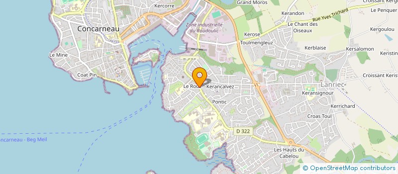 localisation de l'entreprise INDIVISION POULLELAOUEN  CONCARNEAU