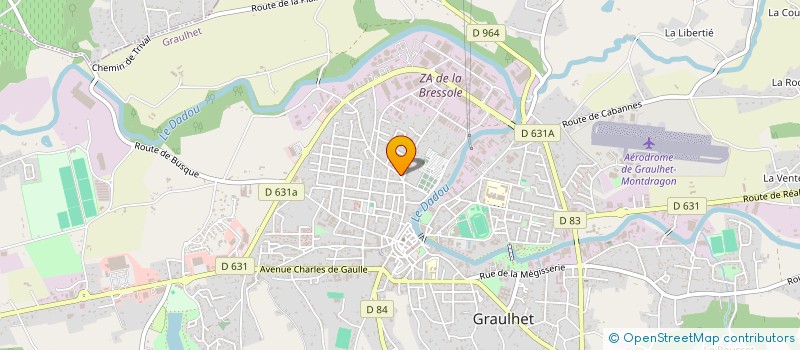 localisation de l'entreprise INDIVISION POUPART VICENT  GRAULHET