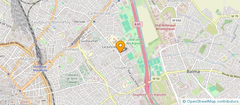 localisation de l'entreprise INDIVISION POURCHER - SERVIERE  TOULOUSE