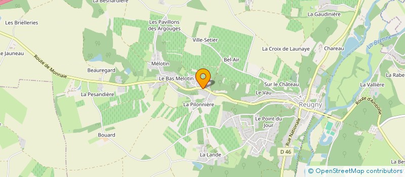 localisation de l'entreprise INDIVISION POURRAT  REUGNY