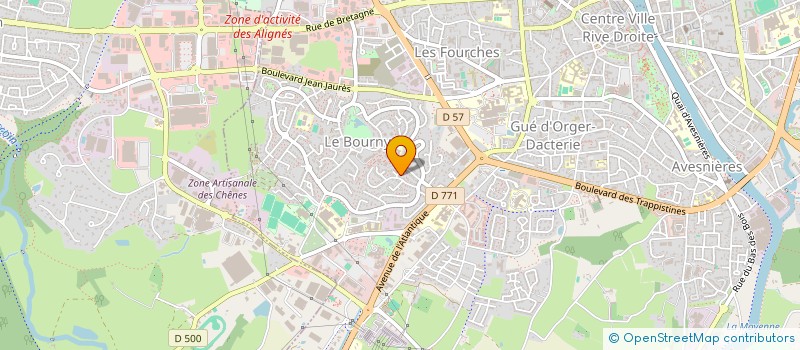 localisation de l'entreprise INDIVISION POUSSE  LAVAL