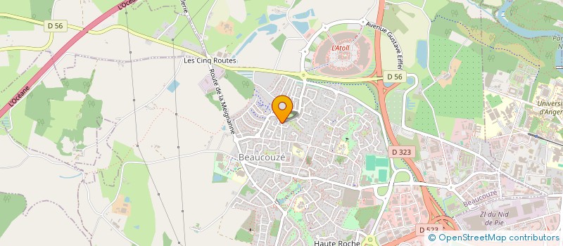 localisation de l'entreprise INDIVISION POUTIER  BEAUCOUZE