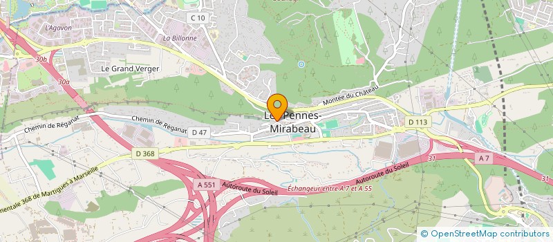 localisation de l'entreprise INDIVISION POUYET ISNARDON à LES PENNES MIRABEAU