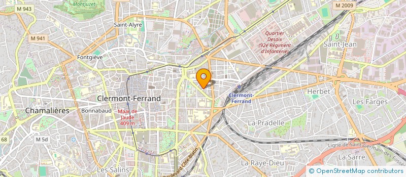 localisation de l'entreprise INDIVISION POUYET MEHIER  CLERMONT-FERRAND