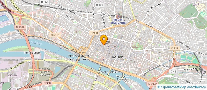 localisation de l'entreprise INDIVISION PRADEAU BERTUZZI  ROUEN