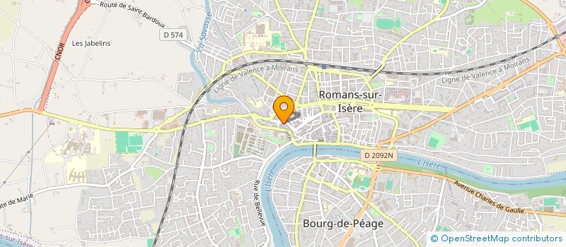 localisation de l'entreprise INDIVISION PRANZO MOREL  ROMANS-SUR-ISERE