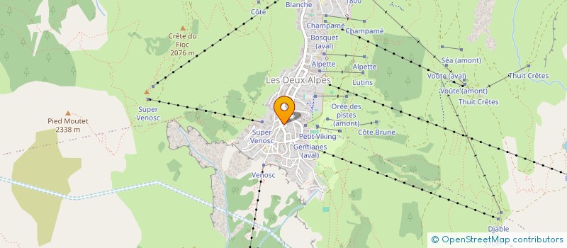 localisation de l'entreprise INDIVISION PRAT à LES DEUX ALPES