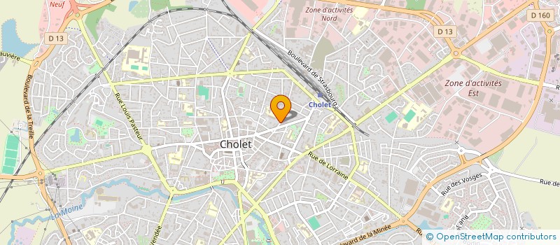 localisation de l'entreprise INDIVISION PREAU DANIEL  STEPHANIE ET JULIEN  CHOLET