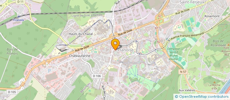 localisation de l'entreprise INDIVISION PRETRE CHEVILLARD  BESANCON