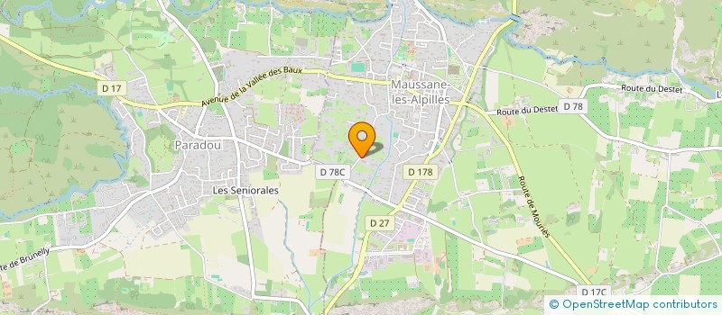 localisation de l'entreprise INDIVISION PRIEUR DE LA COMBLE  MAUSSANE-LES-ALPILLES