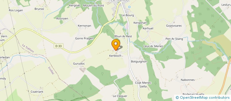 localisation de l'entreprise INDIVISION PRIGENT à LE TREHOU