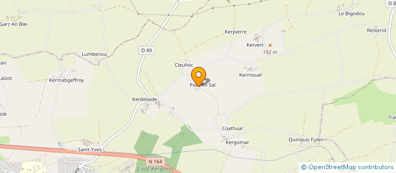 localisation de l'entreprise INDIVISION PRIGENT  PLOUGUERNEVEL