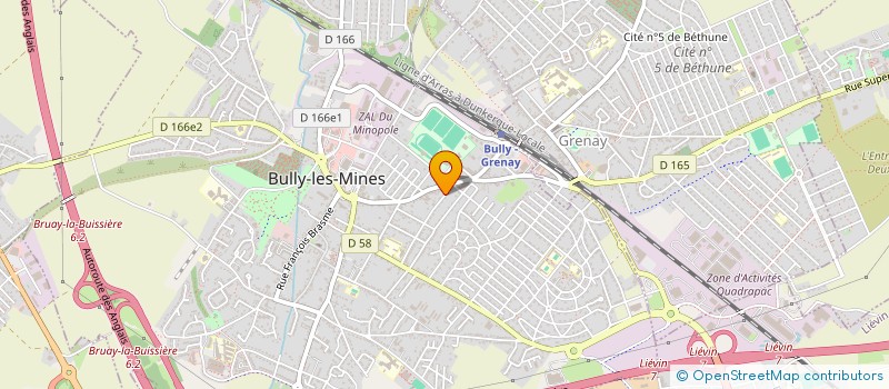 localisation de l'entreprise INDIVISION PRIN YVART  BULLY-LES-MINES