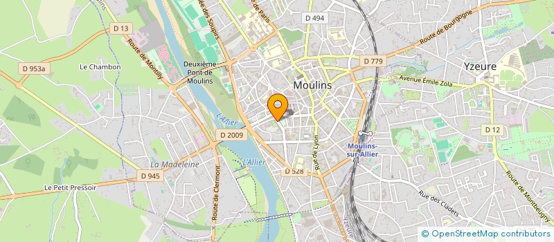 localisation de l'entreprise INDIVISION PRIOU à MOULINS