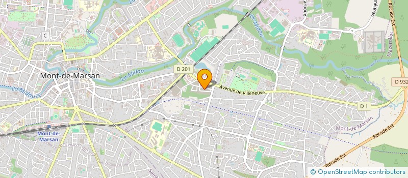 localisation de l'entreprise INDIVISION PRISCA&FABIEN DINVILLE  MONT-DE-MARSAN